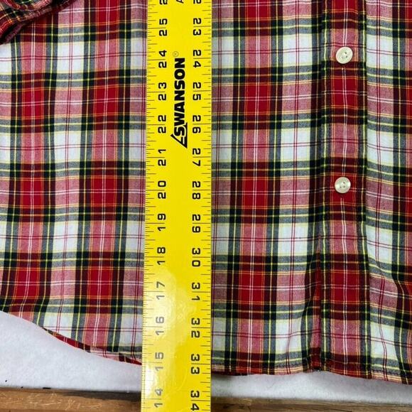 Carhartt Shirt Mens Large Red Button Down Plaid Long Sleeve Collared Western - Picture 3 of 8